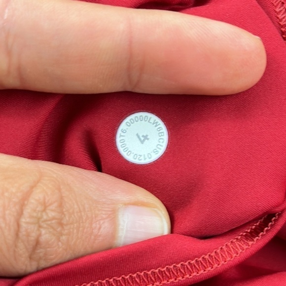 Lululemon Fast and Free Crop II 19" *Non-Reflective Dark Red - Picture 7 of 7